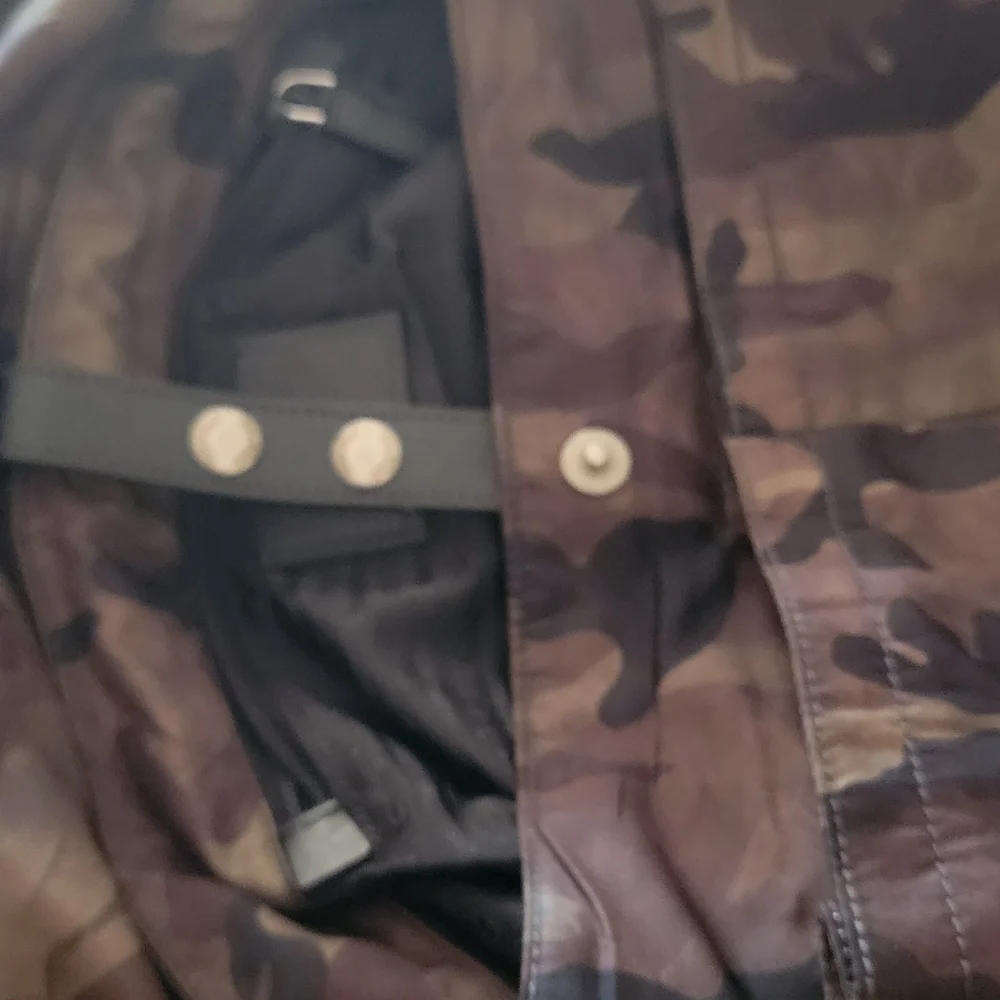 Authentic Prada Black and Brown Camouflage Messenger Bag - Picture 6 of 7